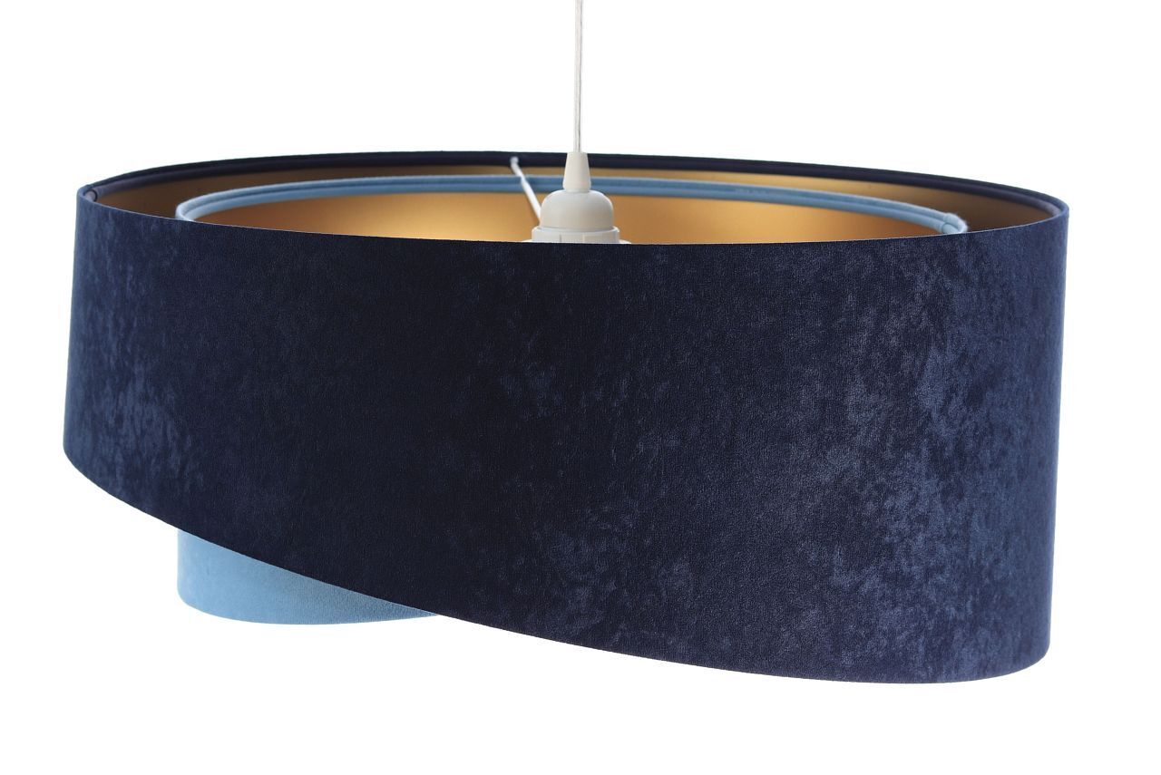 Hängeleuchte Stoff rund Ø 50 cm Velours Optik Modern MARLON Lampe