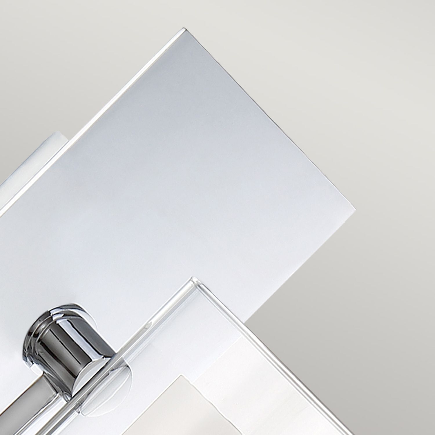 Wandlampe Bad mit LED G9 H: 23,2 cm IP44 Chrom Weiß Metall Glas