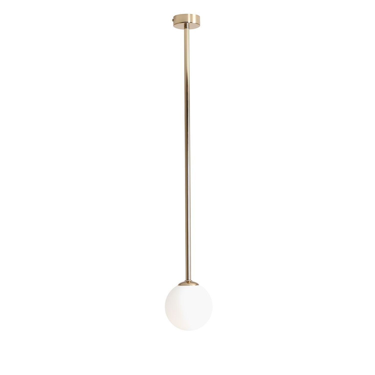 Deckenleuchte Glas Metall in Gold E14 H:92 cm blendarm