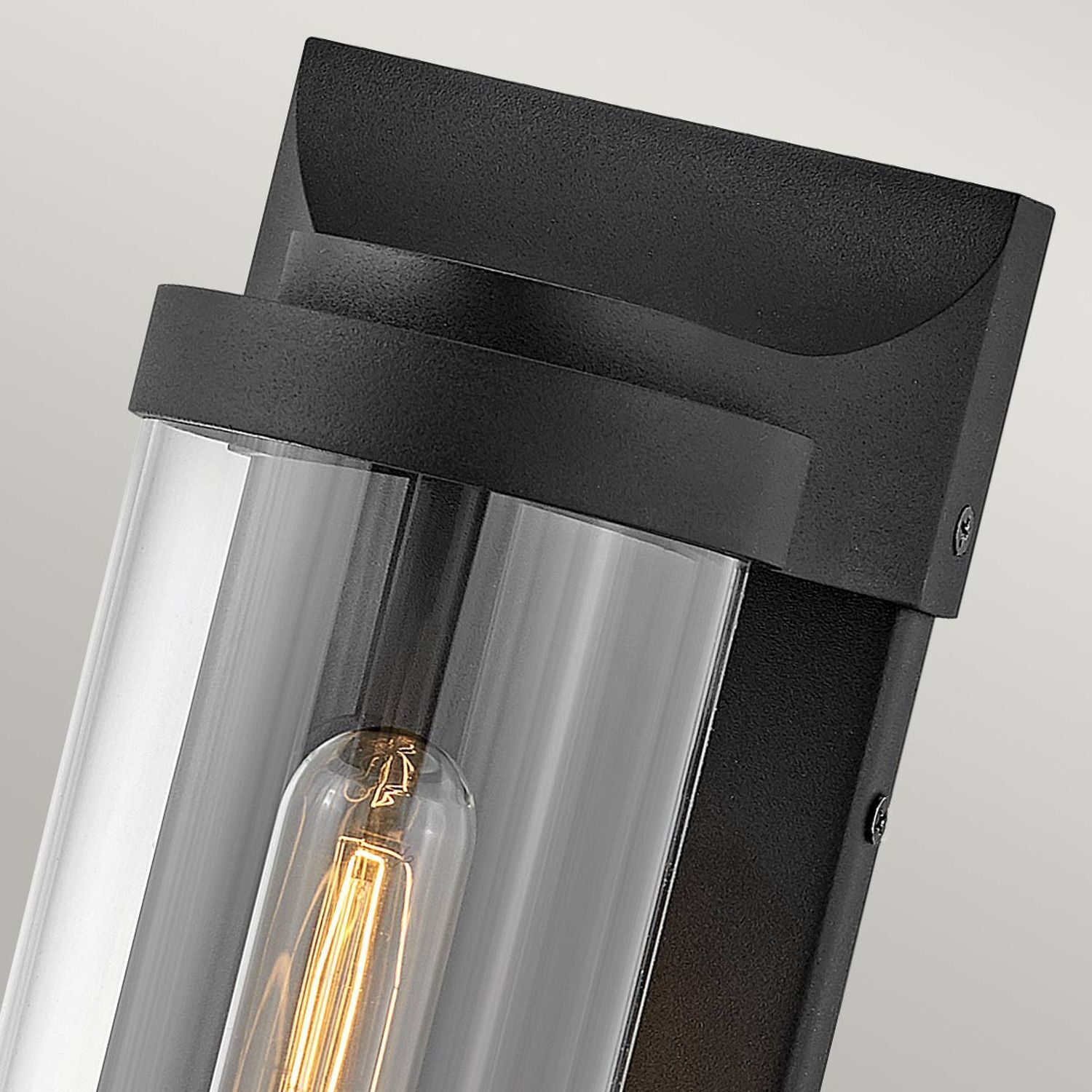 Außenlampe Wand Eingang 35,6 cm hoch IP44 E27 Schwarz