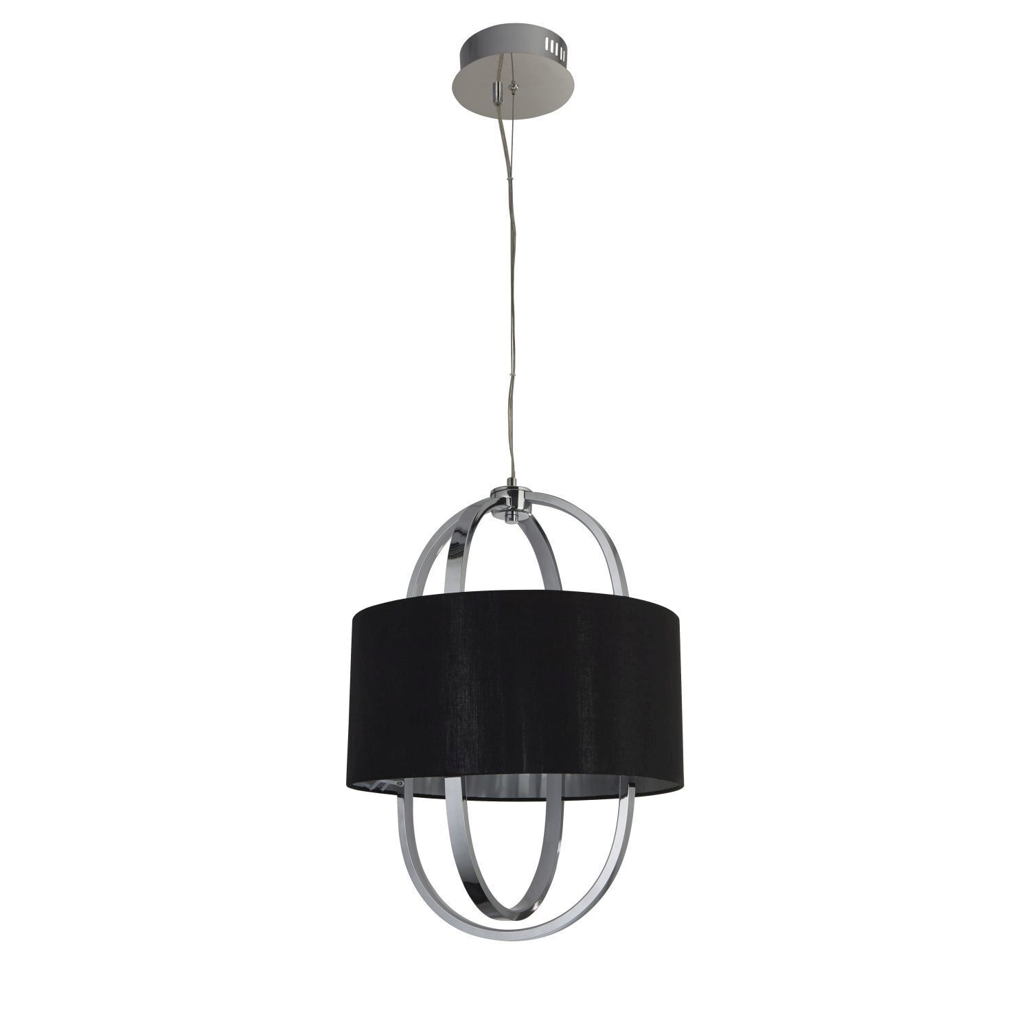 Blendarme LED Hängelampe Stoff Metall warmweiß Ø38 cm