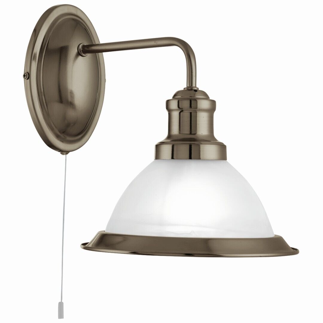 Wandleuchte BISTRO in Messing Antik Lampe, Leuchte, Drinnen, Zimmer, Duscharmatur
