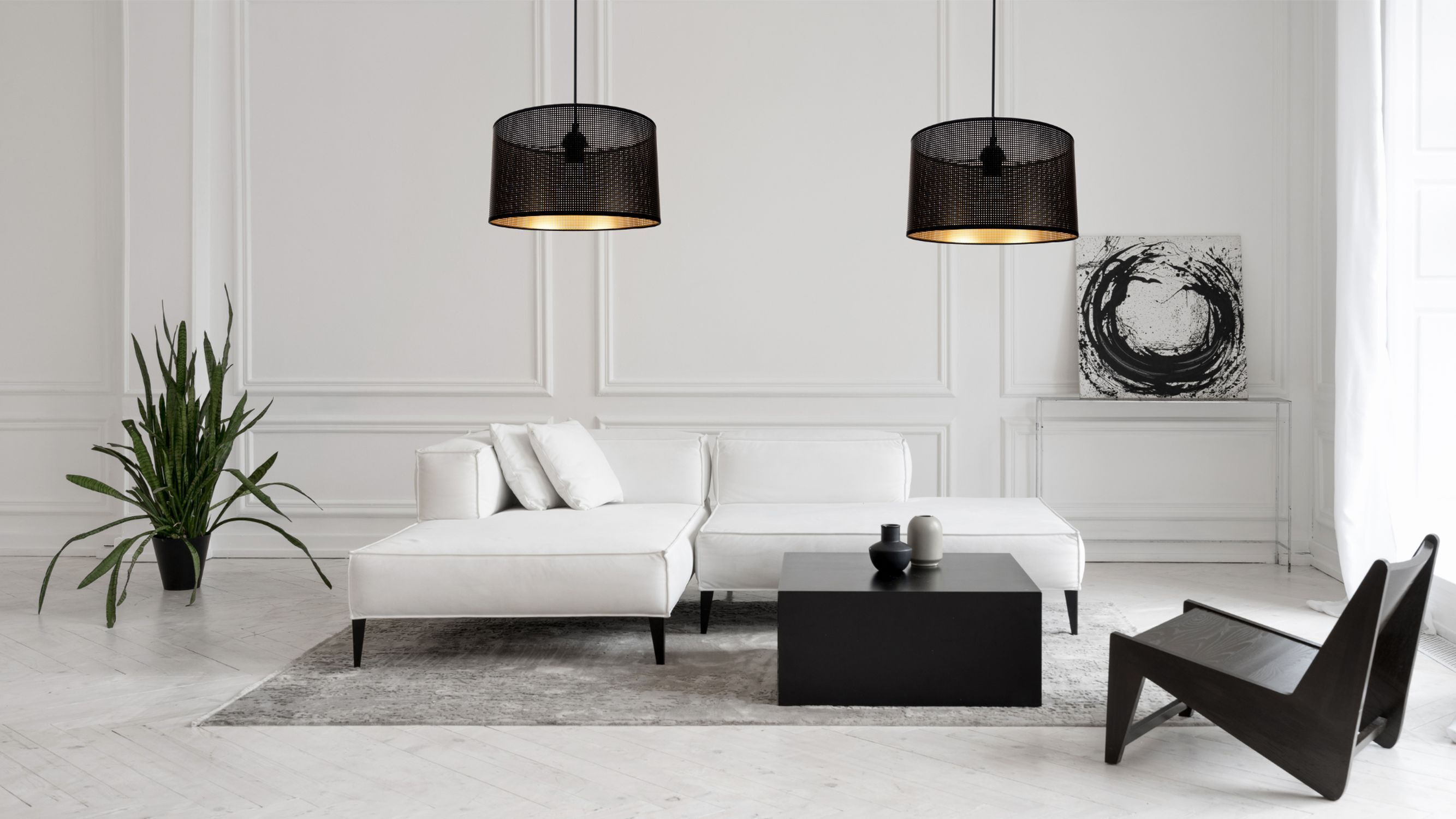 Kaffeetisch, Tabelle, Lampe, Wohnzimmer, Pflanze