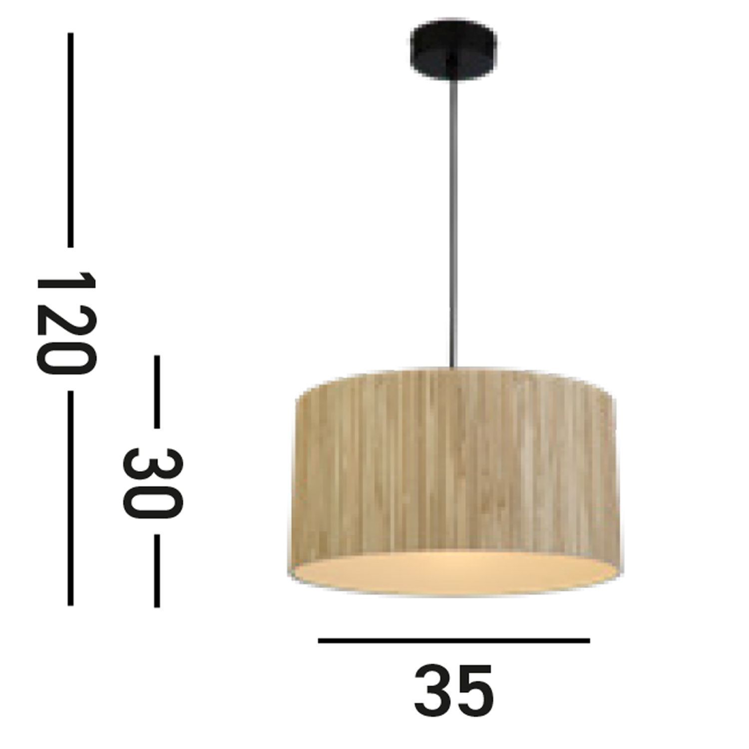 Hängeleuchte, Pendellampe, Holzlampe, E14, lampe mit Holzschirm