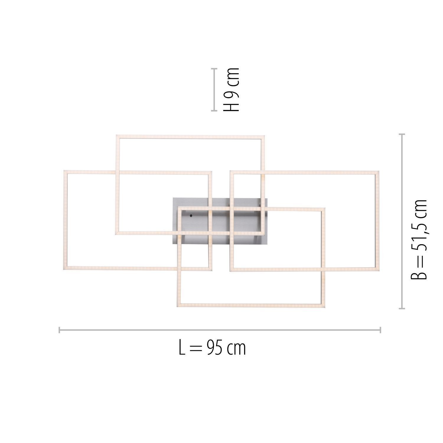 LED Deckenleuchte in Stahl L:95 cm 2700-5000 K drehbar