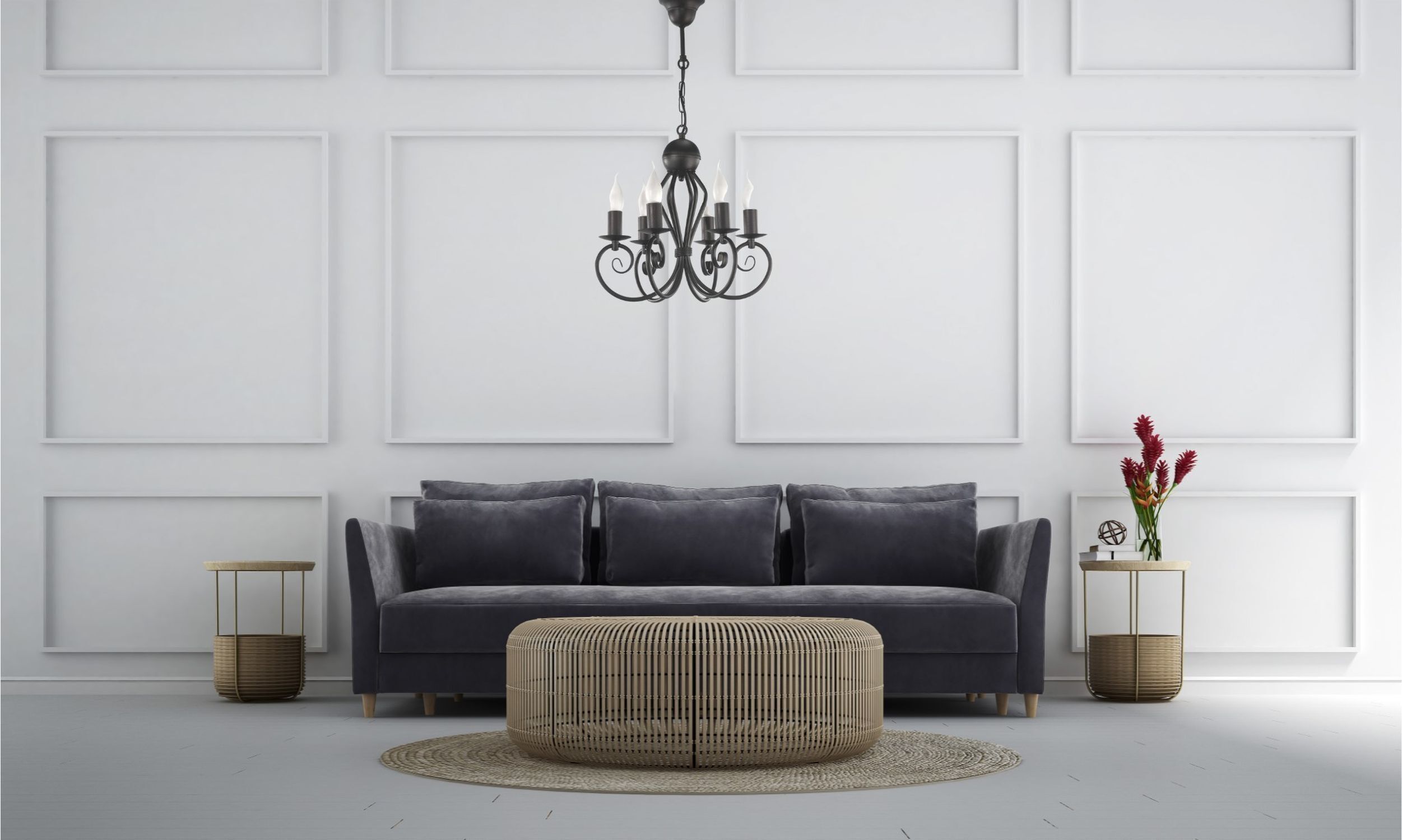 Innenarchitektur, Kronleuchter, Lampe, Dekoration für Zuhause, Wohnzimmer