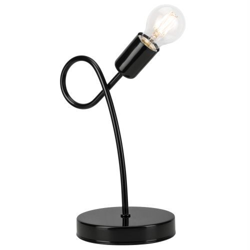 Tischleuchte MADALYNN Schwarz Modern H:32cm Metall