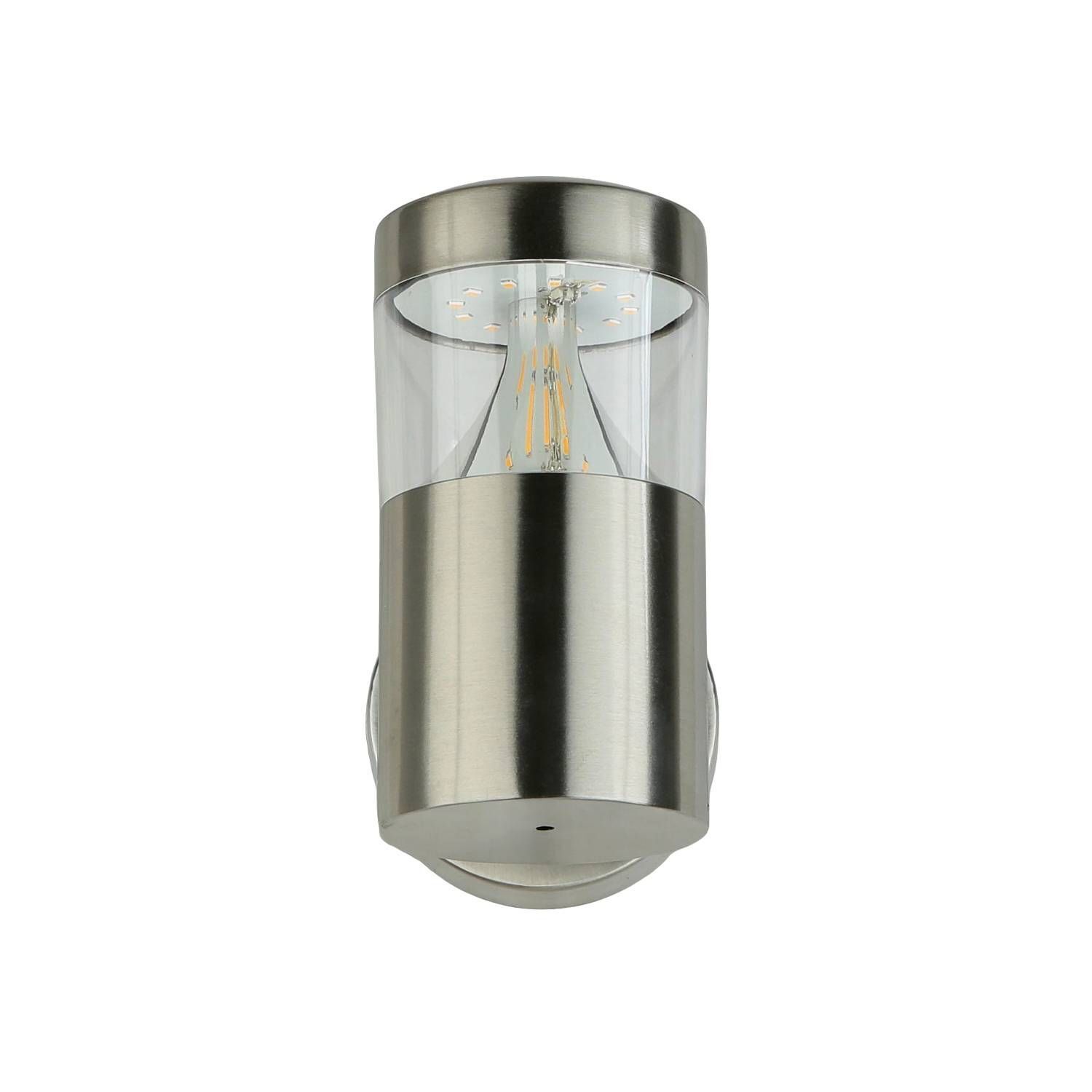 Außenwandlampe Edelstahl GU10 IP44 H: 15,5 cm 450 lm Licht, Deckenleuchte, Flasche, Shaker