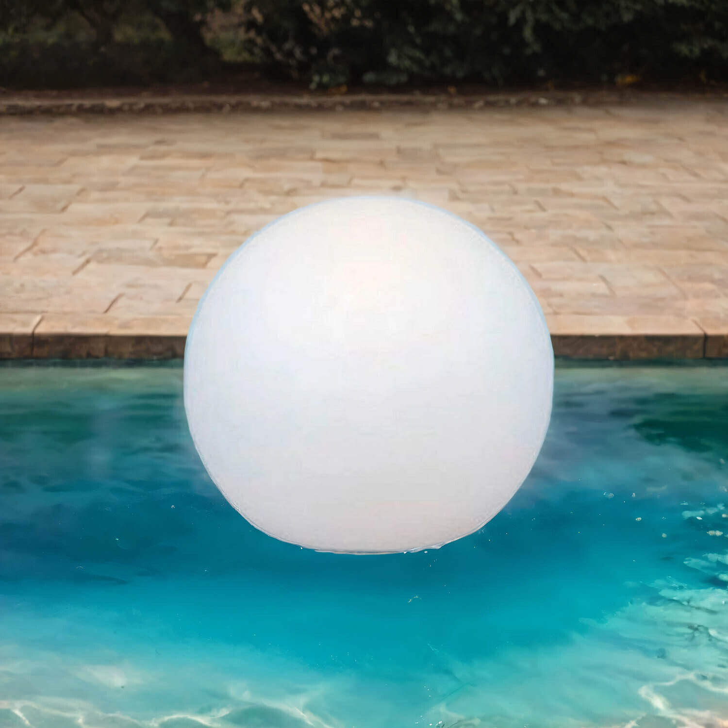 Solar Kugellampe IP68 Ø 20 cm LED 6000 K schwimmend Garten Sphäre, Ballon