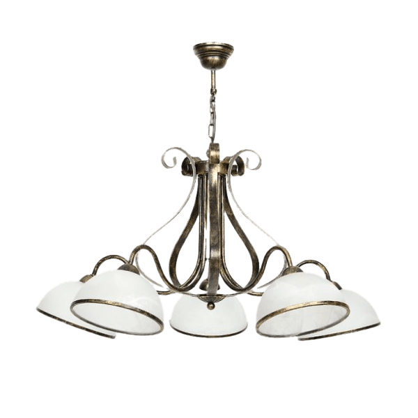 Pendelleuchten groß Kronleuchter, Metall, Vier Licht, Pendel, Deckenleuchte