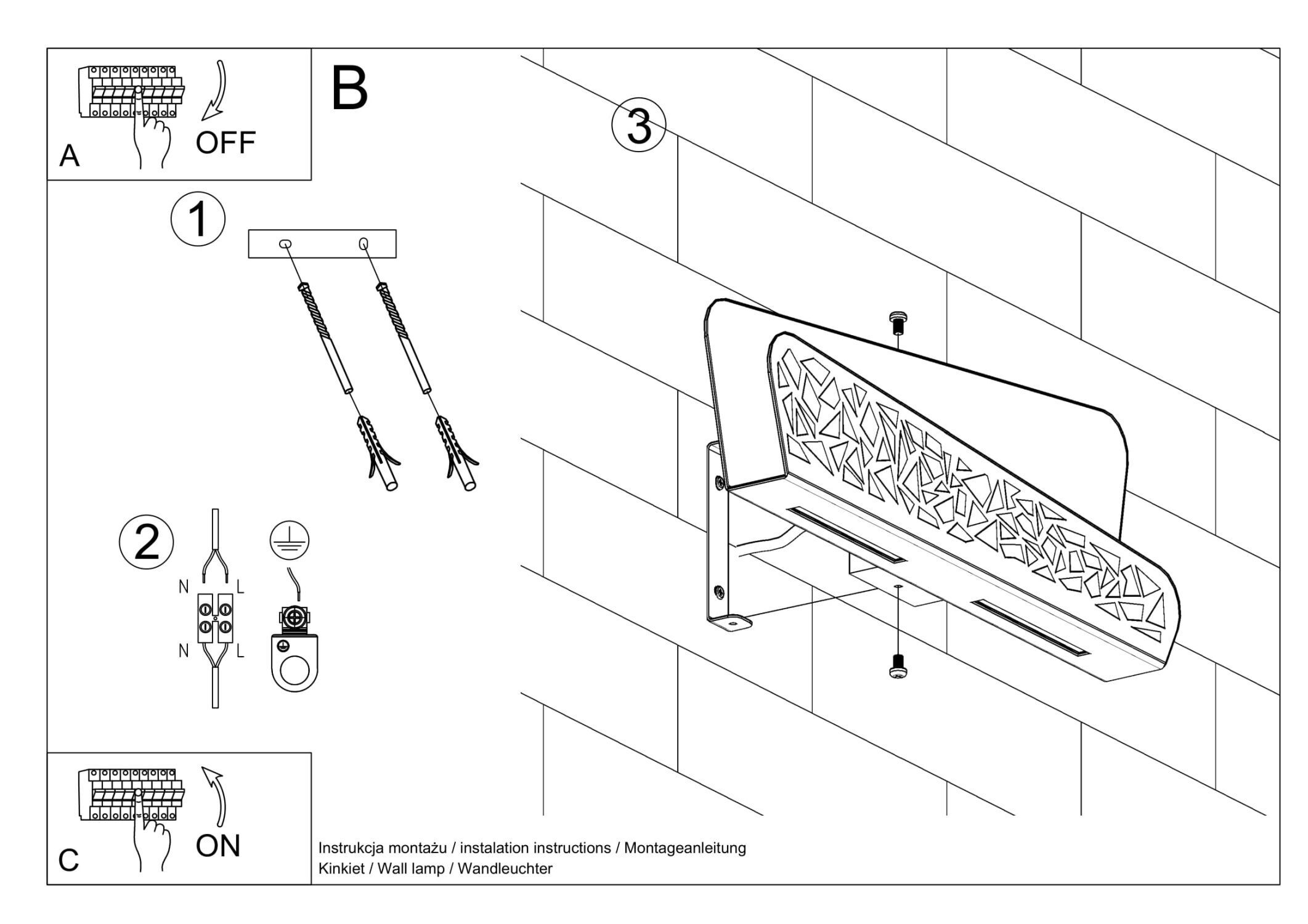 Wandlampe indirekt Weiß Modern 2x G9 THURO