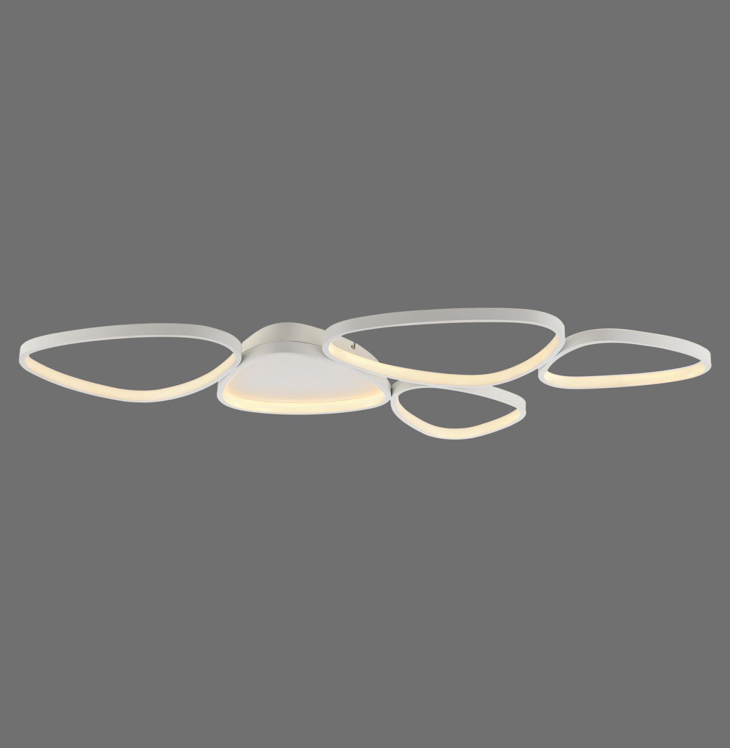 LED Deckenlampe Weiß Metall 3000 K 6100 lm L:116,5 cm