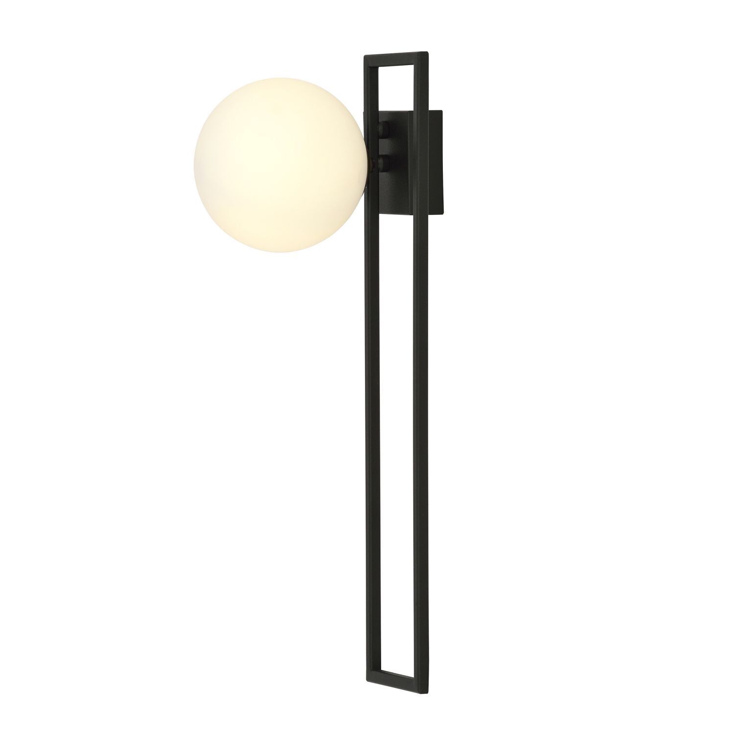 Deckenlampe Schwarz Weiß E14 50 cm Kugelschirm Glas Metall