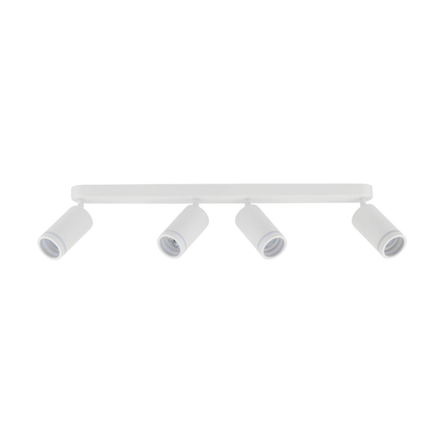 Deckenstrahler Weiß 4-flammig 74 cm lang Metall GU10