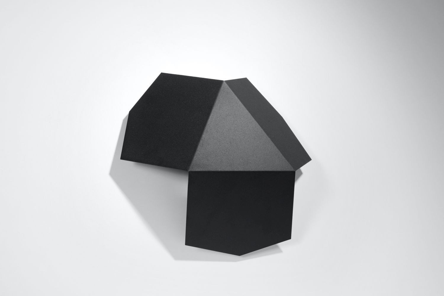 Dekorative Wandleuchte Schwarz Lichteffekt Metall
