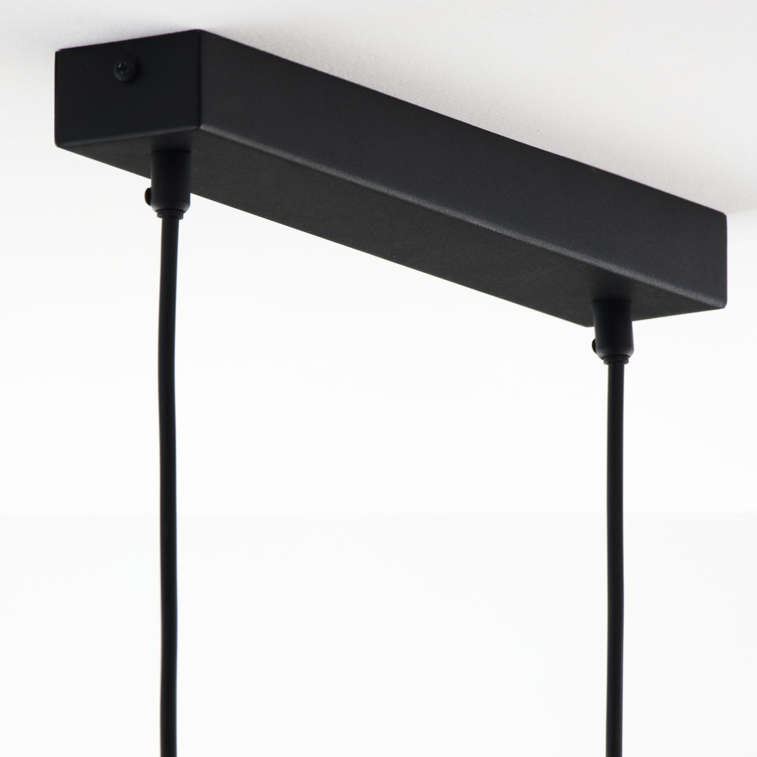 Hängelampe in Schwarz Gold Metall Glas 102 cm lang G9 Lampe