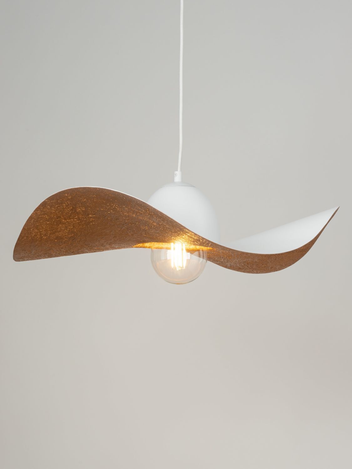 Hängeleuchte Weiß Kupfer E27 Modern Esstisch