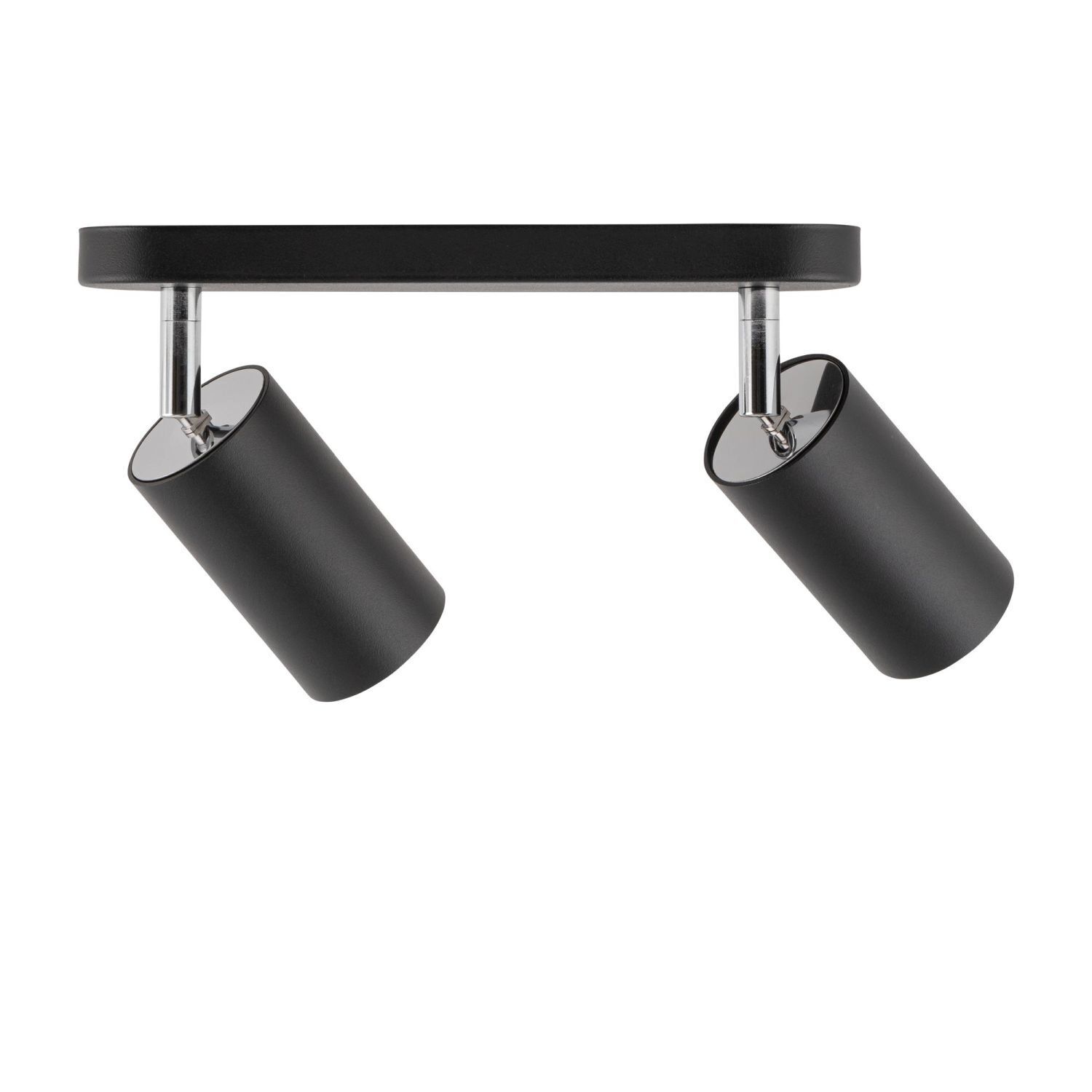 Deckenspot in Schwarz 2-flmg Deckenleuchte, Spotlights, schwarz, Metall, zwei Spott