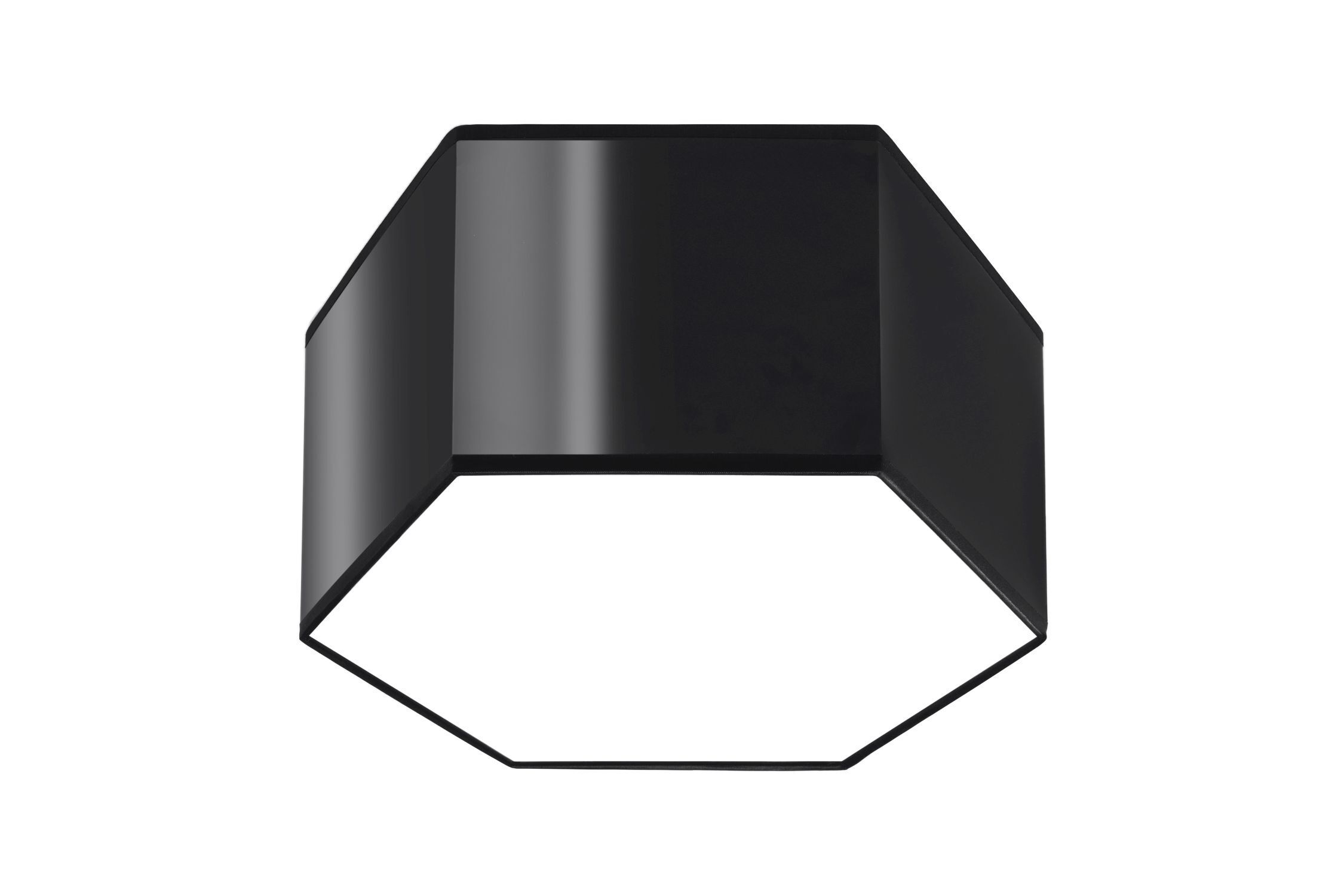 Deckenlampe blendarm Modern flach klein Schwarz 2x E27