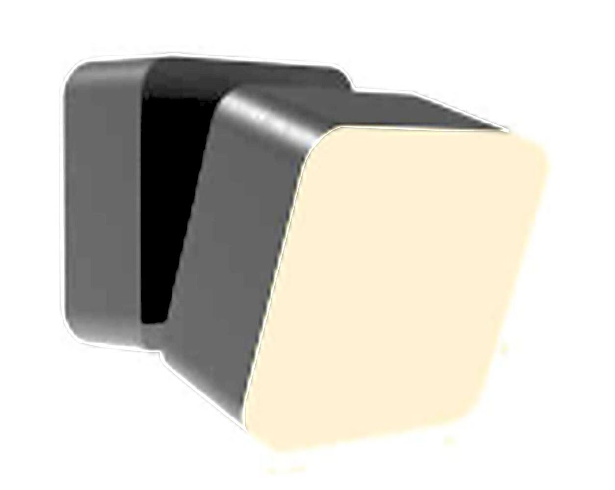 LED Außenlampe Wand Aluminium IP44 Anthrazit Weiß eckig Keil, Postfach