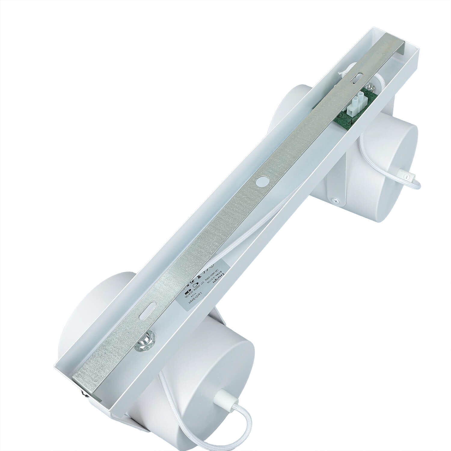 Deckenstrahler Weiß 2 flmg E27 Klinge, Rasiermesser, Waffe