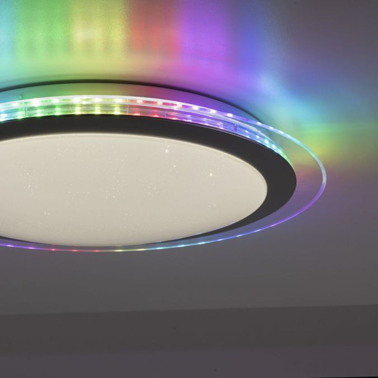 LED Deckenlampe Rainbow RGB Dimmer Ø45 cm Fernbedienung Deckenleuchte