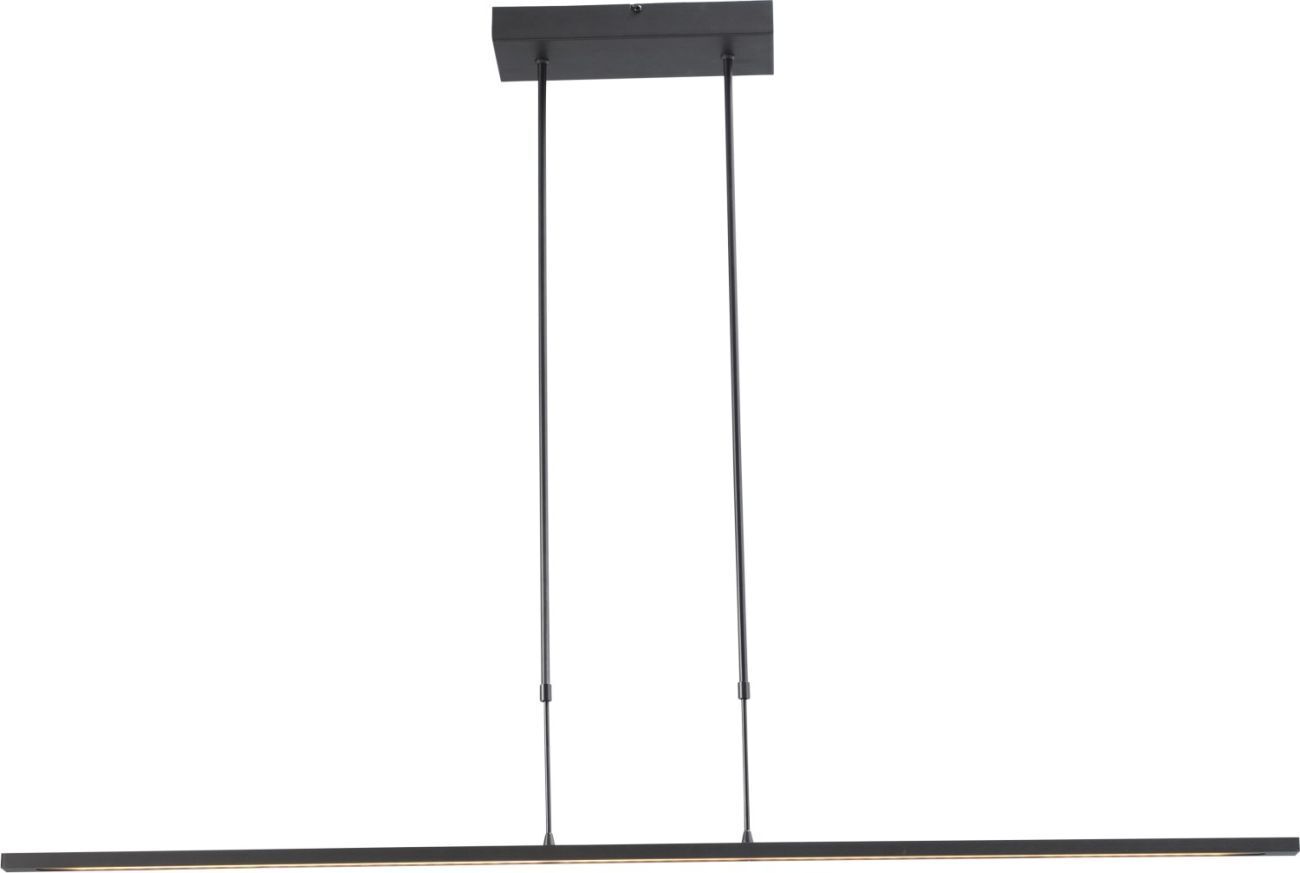 Dimmbare dünne LED Pendelleuchte REAL Nickel dunkel