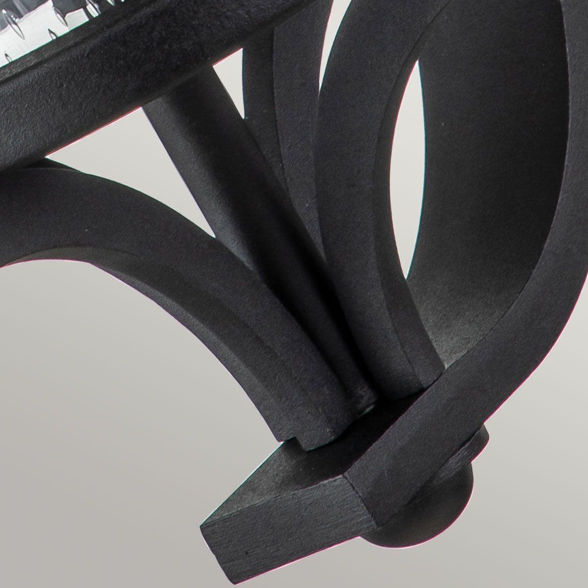 Außenlampe Wand IP44 E27 Schwarz Metall Regenglas MERYL