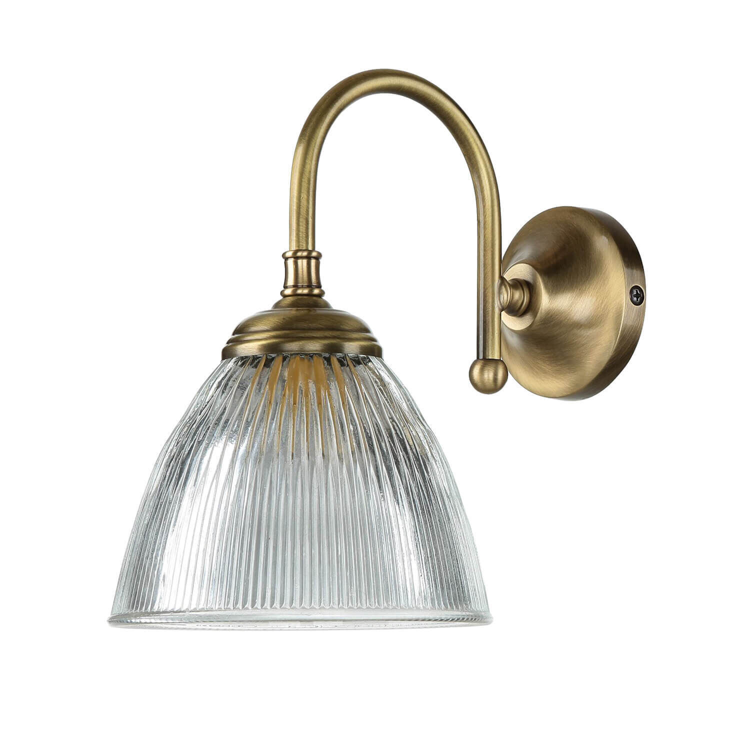Klassische Wandleuchte Wandlampe E14 Vetro Drinnen, Zimmer, Duscharmatur, Leuchte, Bronze