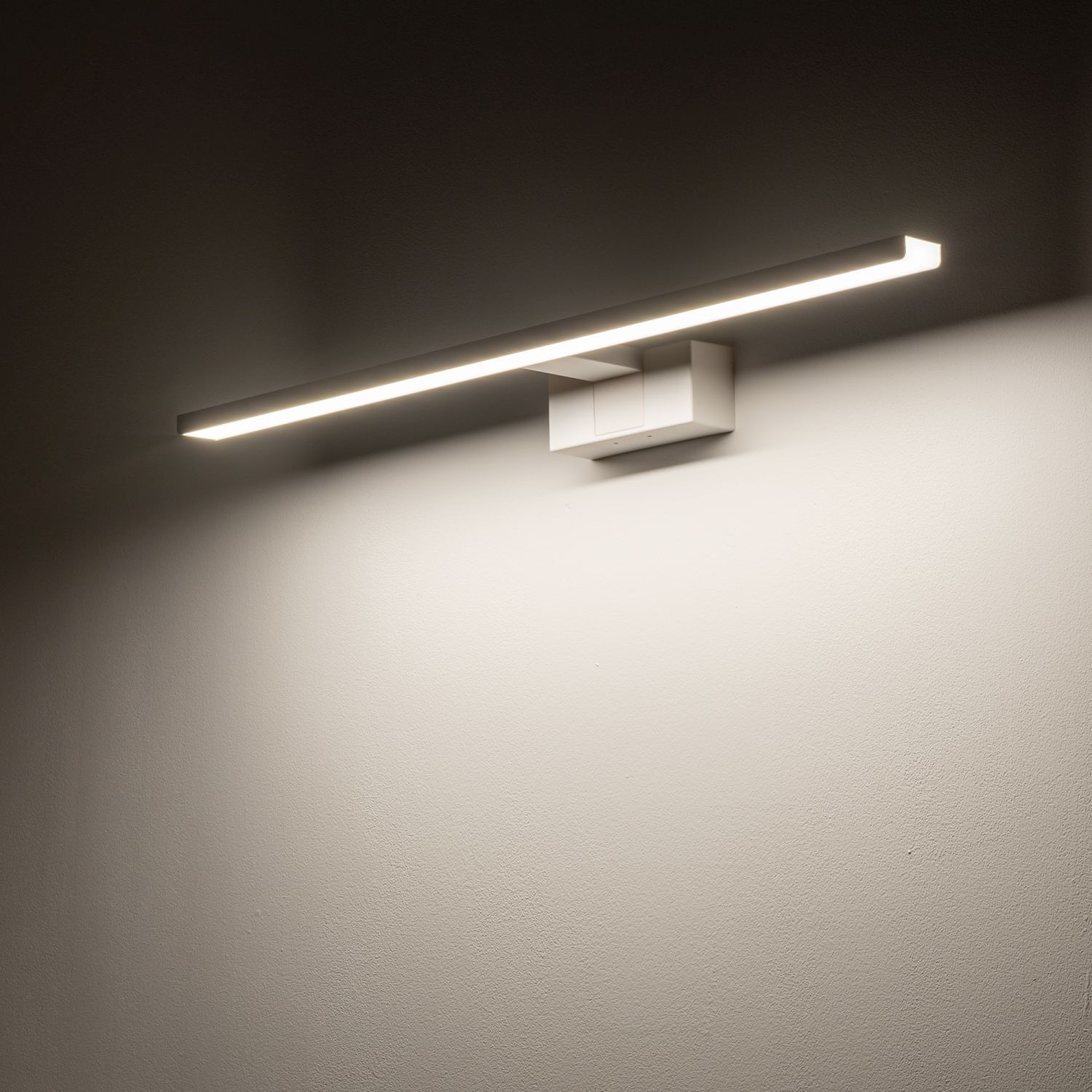 LED Spiegelleuchte IP44 Weiß Aluminium 3000 K 900 lm
