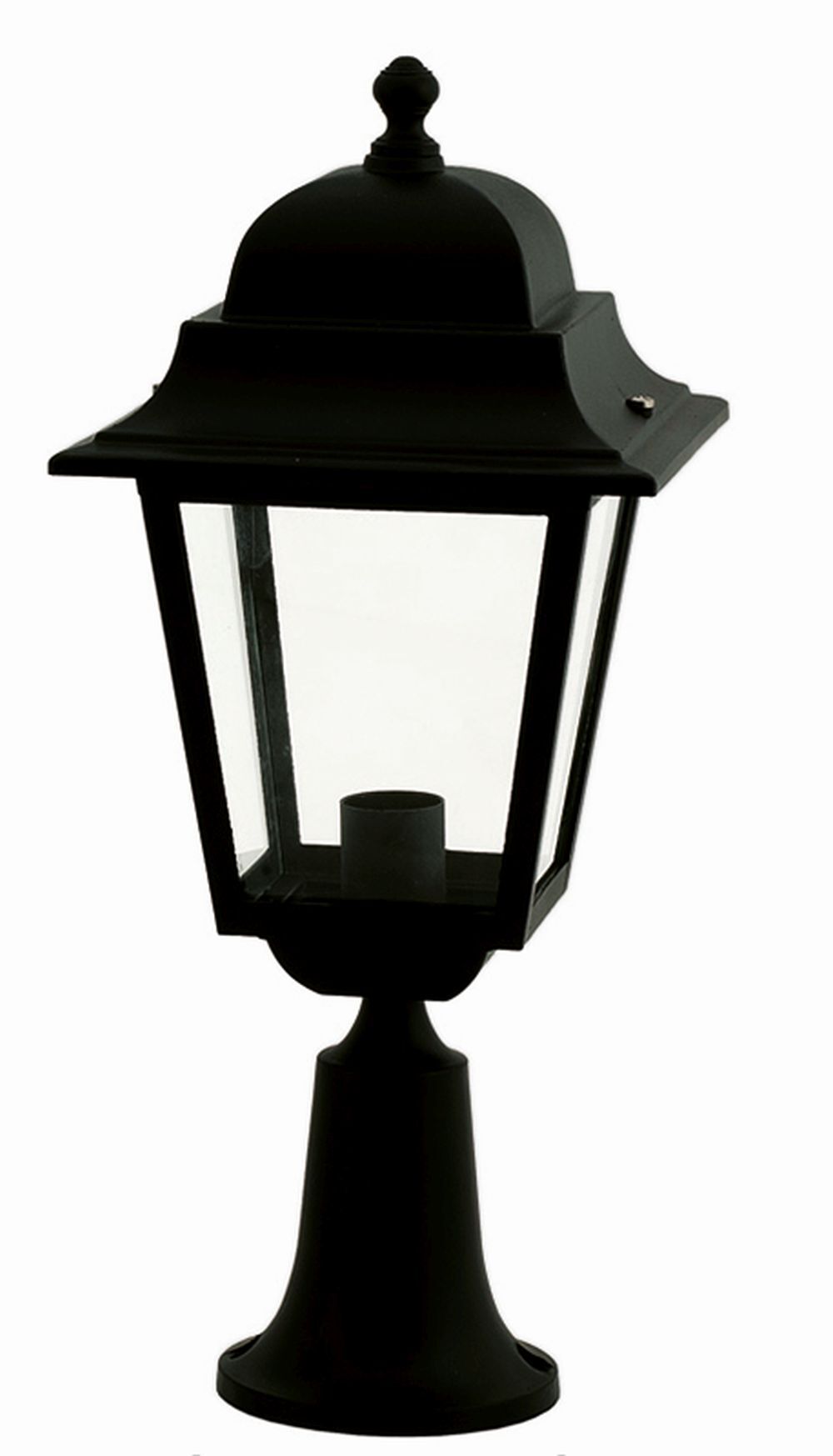 Rustikale Außenlampe Schwarz IP44 Aluminium E27