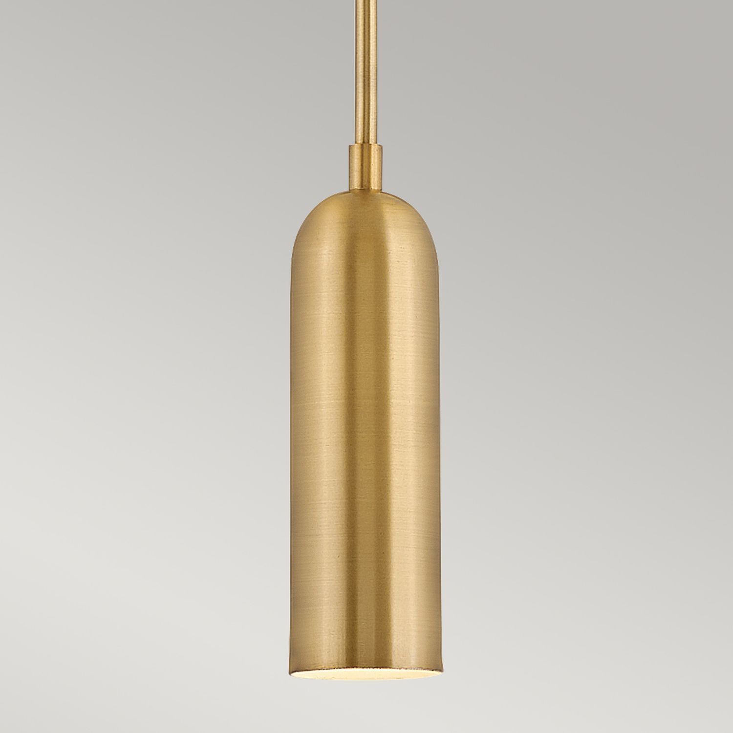 Metall Pendelleuchte LED Ø 12,7 cm in Messing antik
