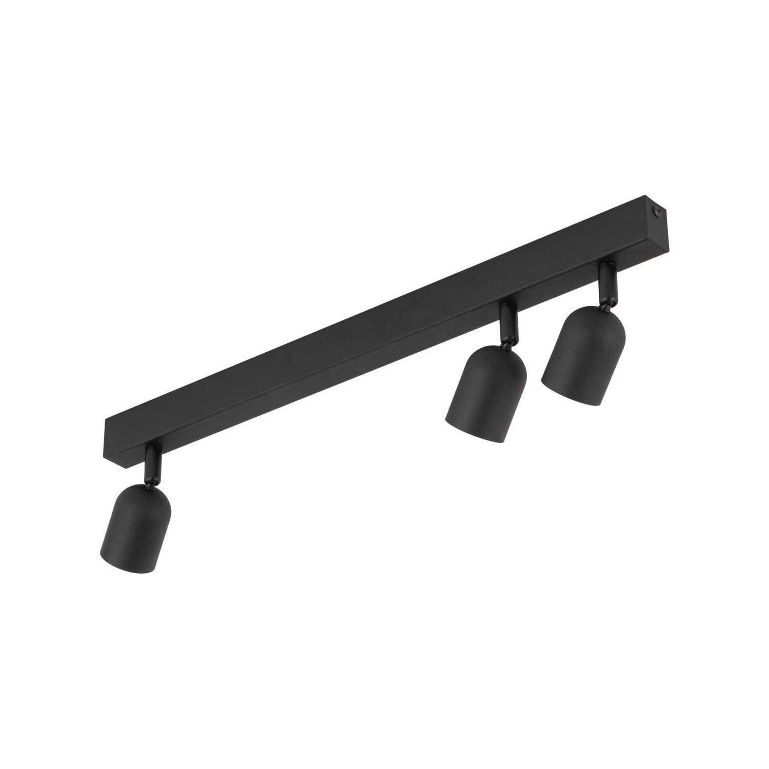 Deckenleuchte Schwarz 74 cm lang GU10 Metall 3-flammig