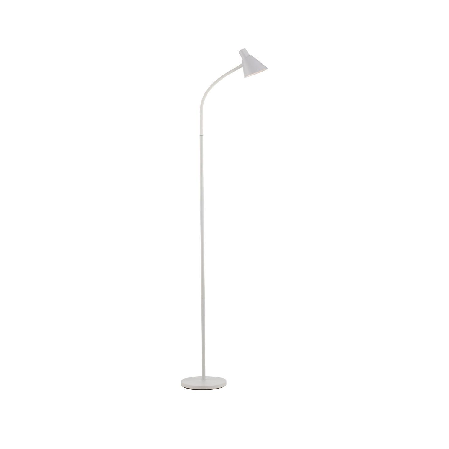 Weiße LED Stehleuchte Metall 150 cm 4 W 3000 K flexibel Lampe