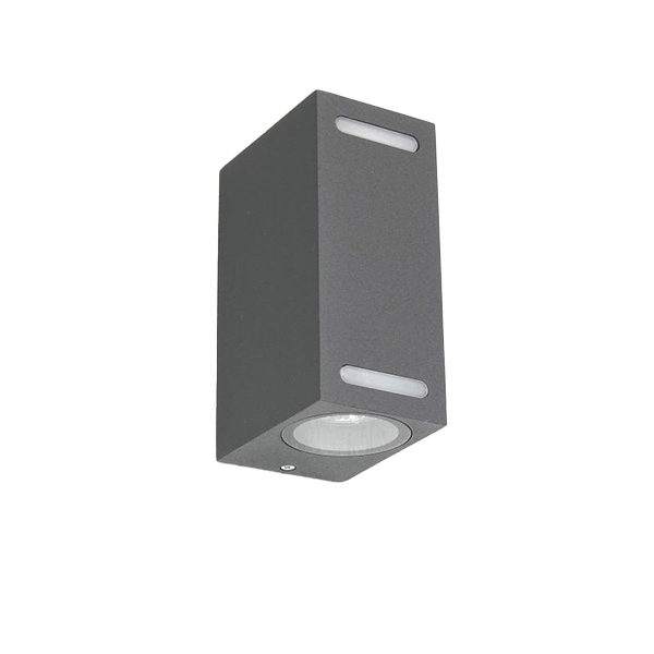 Wandleuchte, Außenleuchte, LED-Lampe, Gehäuse Metall, Wandbefestigung