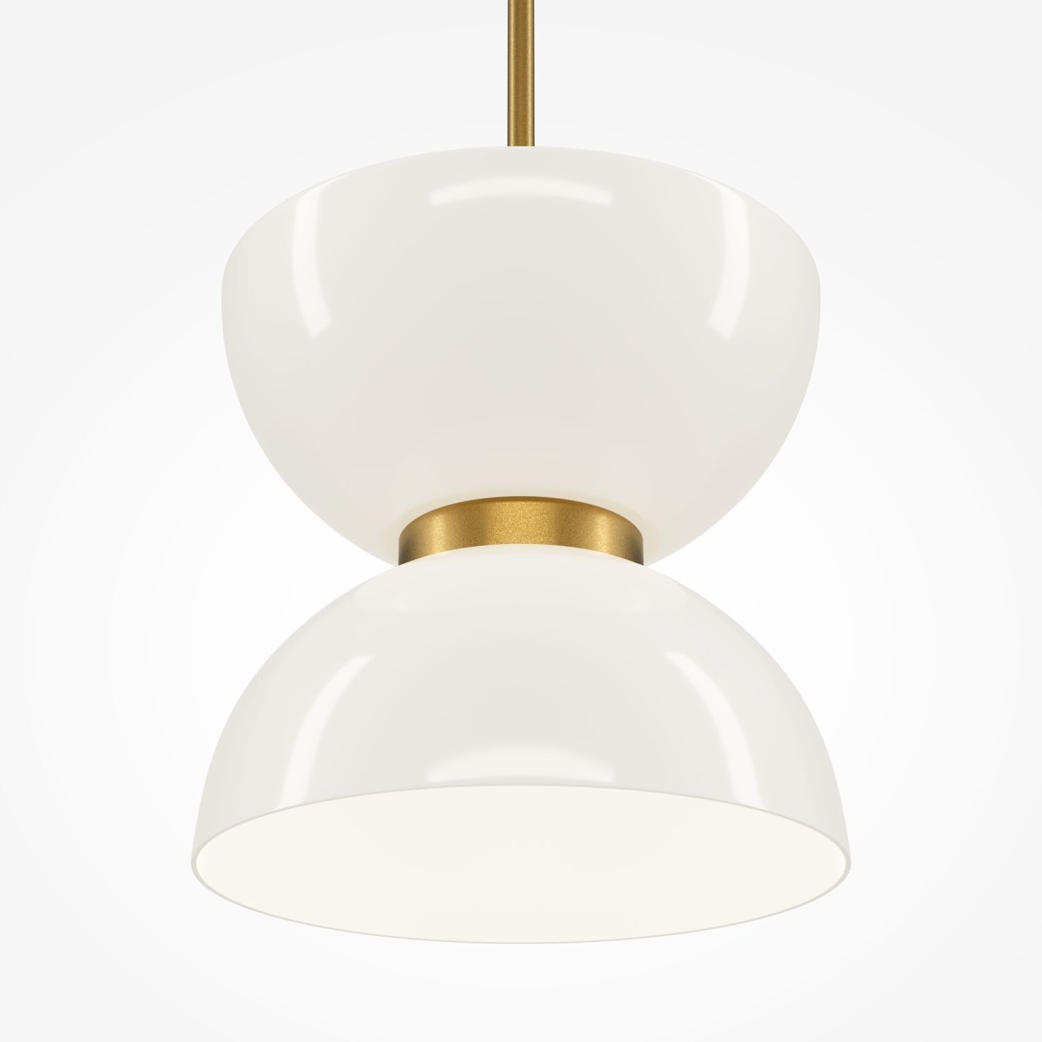 Hängeleuchte Metall Glas LED D: 22 cm H: max. 350 cm