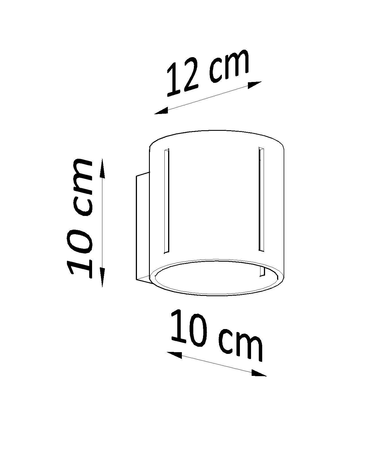 Kleine Wandleuchte Schwarz 10 cm Up Down Metall G9