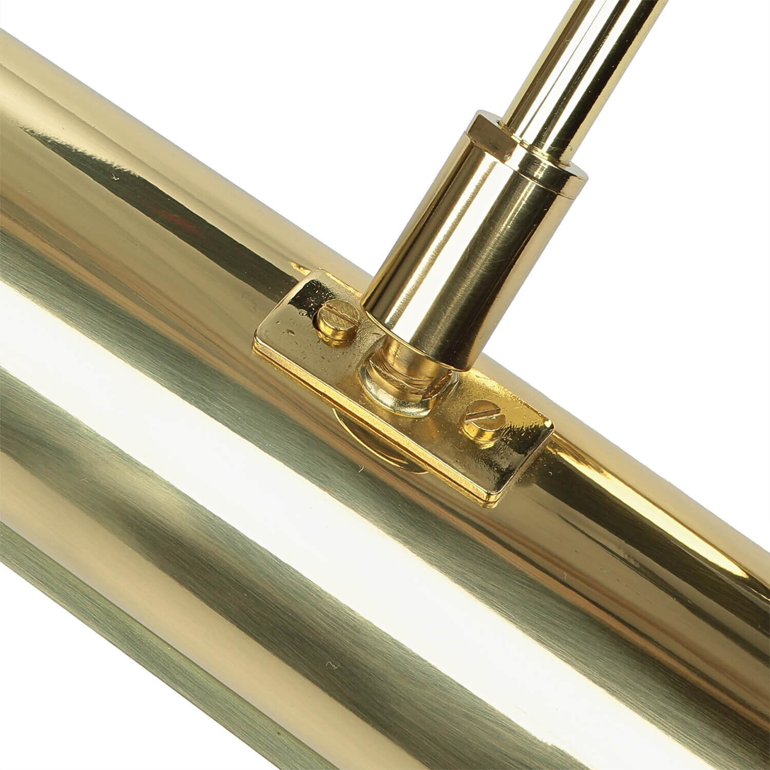 Bilderleuchte Messing B: 40 cm 2x E14 schwenkbar Handlauf