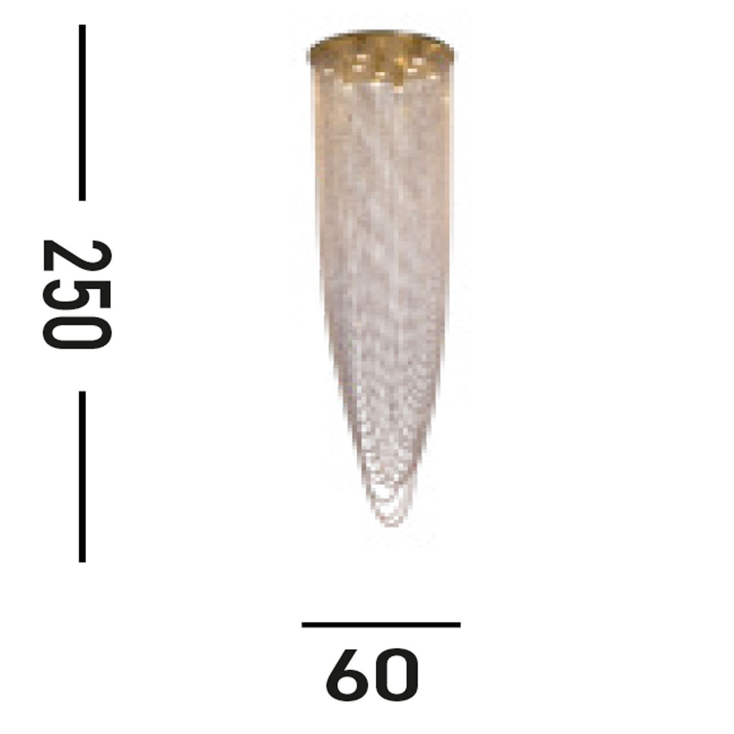 Elegante Deckenlampe Metall Glas GU10 Ø65 cm 10-flammig Lampe