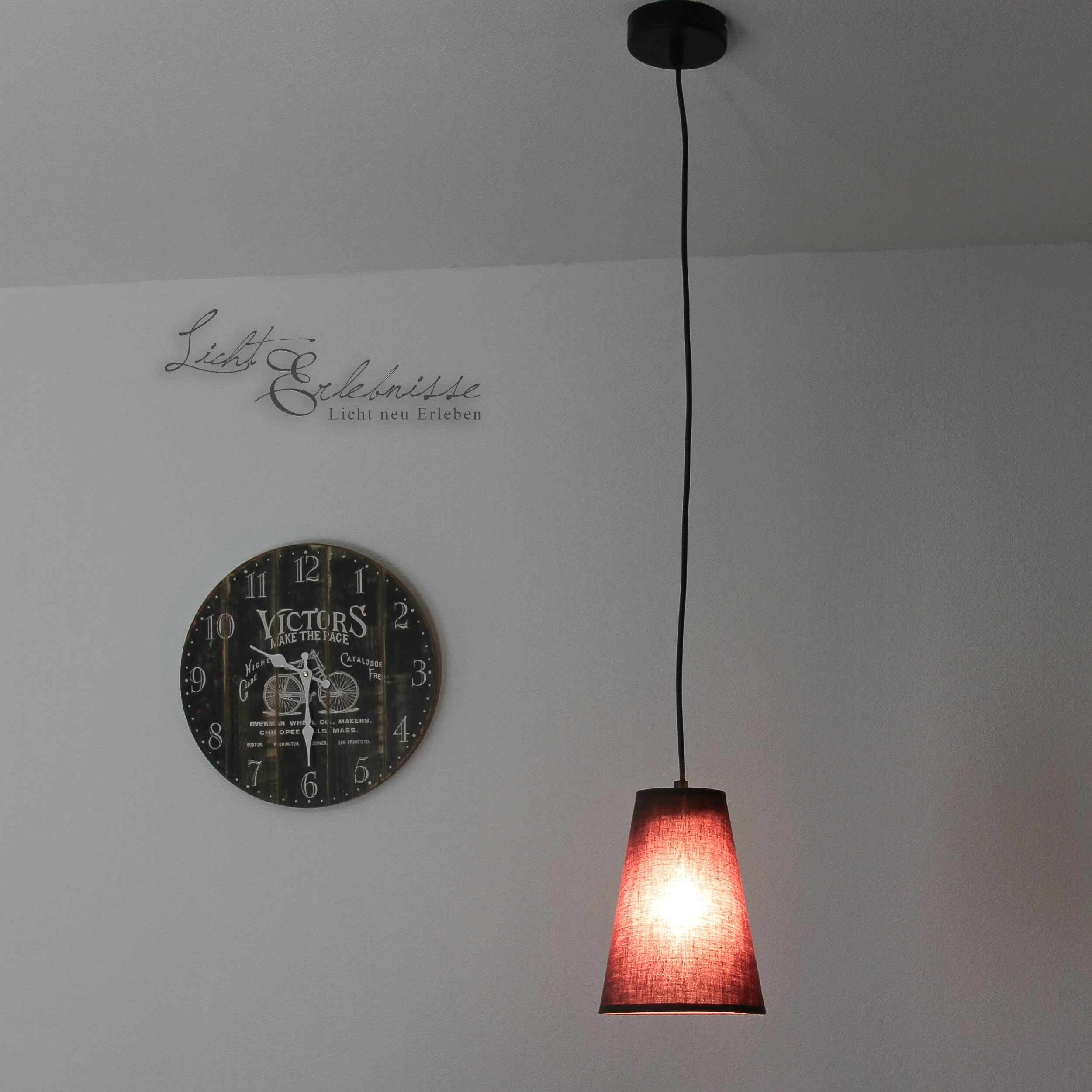 Pendelleuchte E27 Modern Braun Lampe