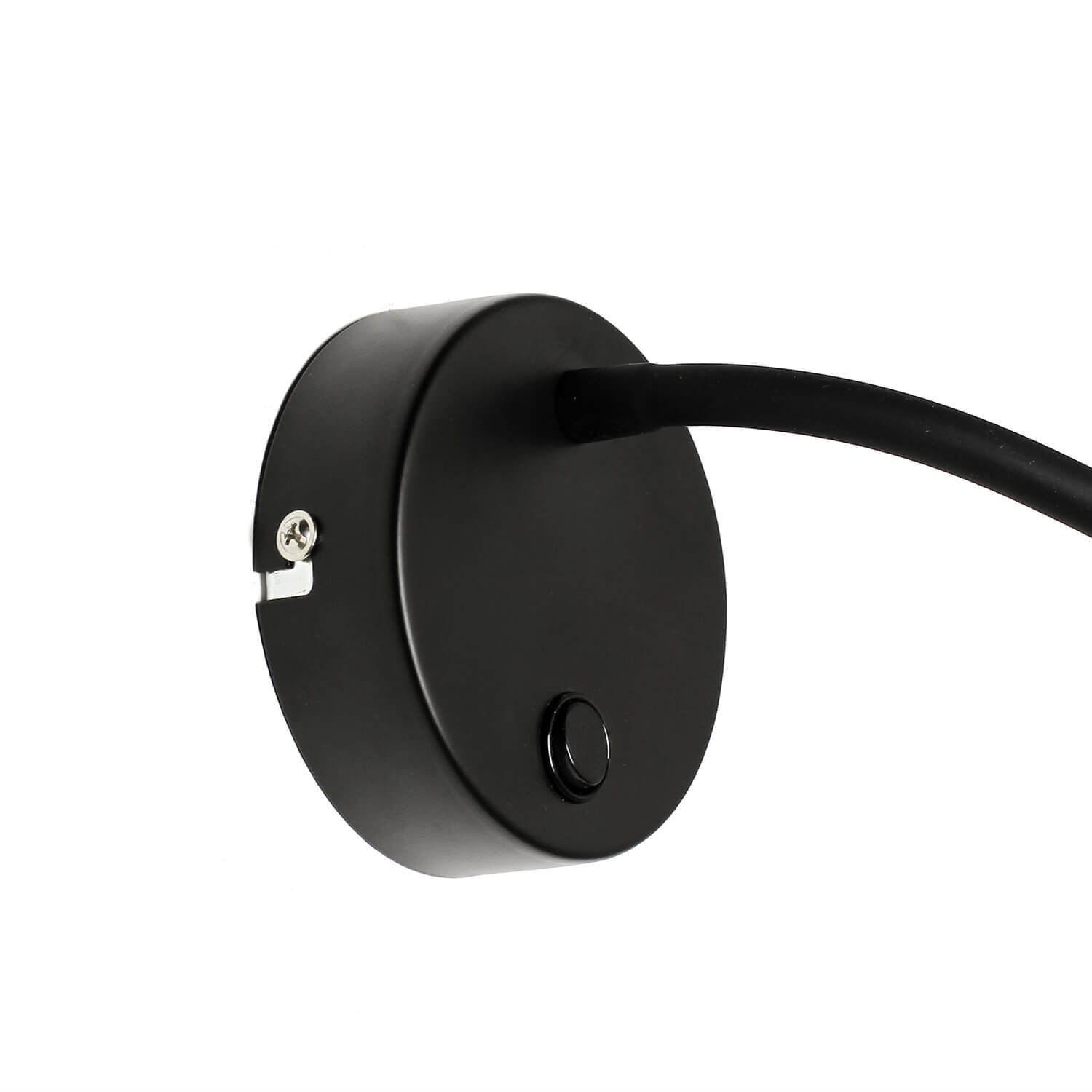 Zeitlose LED Wandlampe Schwarz Metall flexibler Arm Adapter, Elektronik, Stecker