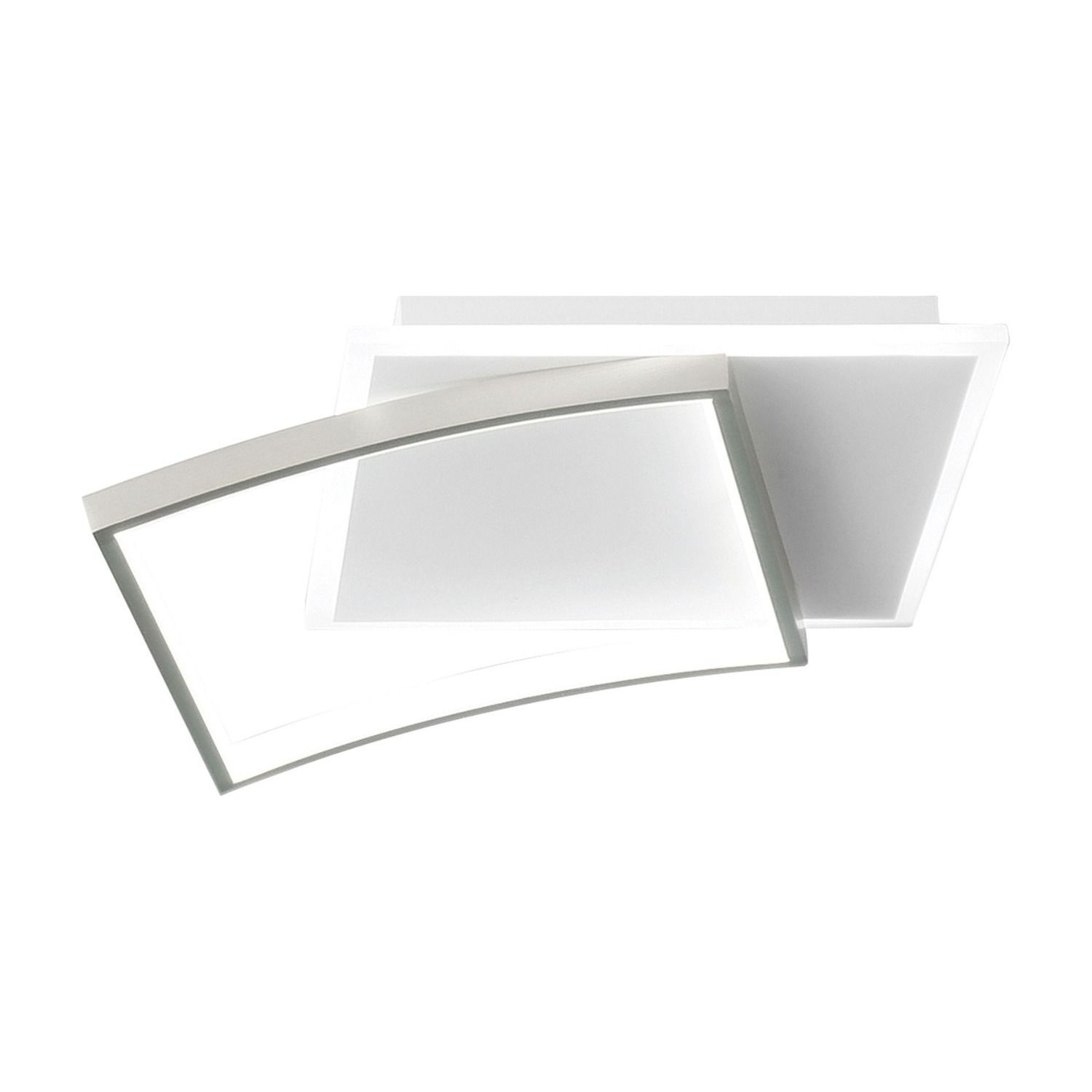 LED Deckenlampe Alu Weiß Silber 3000/4000/6500 K 42 cm Deckenleuchte, Wandlampe, LED, weiß, modern