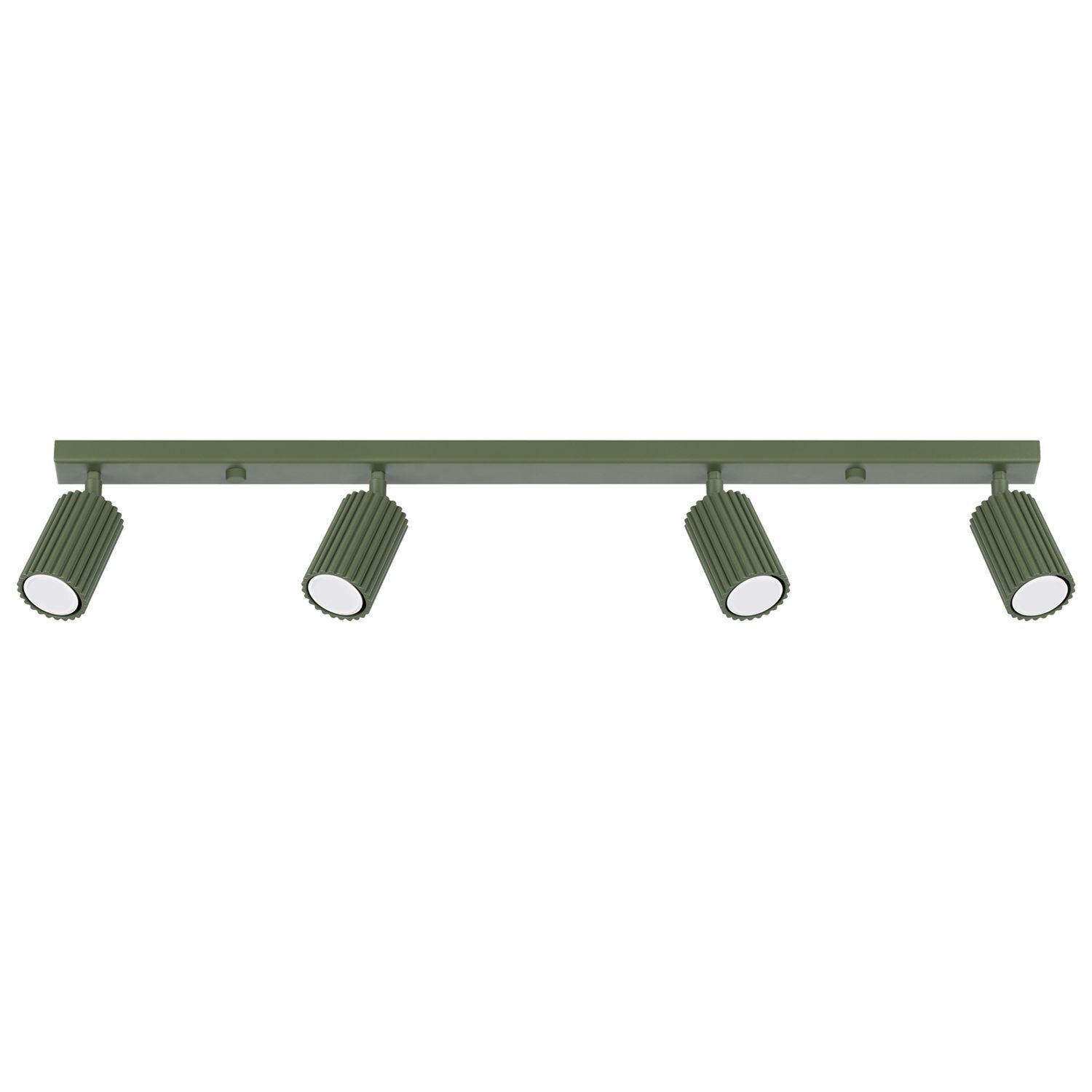Deckenstrahler Modern GU10 4-flammig 81 cm lang in Grün