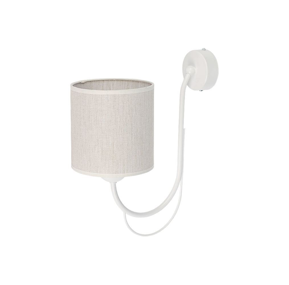 Wandleuchte Weiß Creme SALNIO Wandlampe Bett Flur