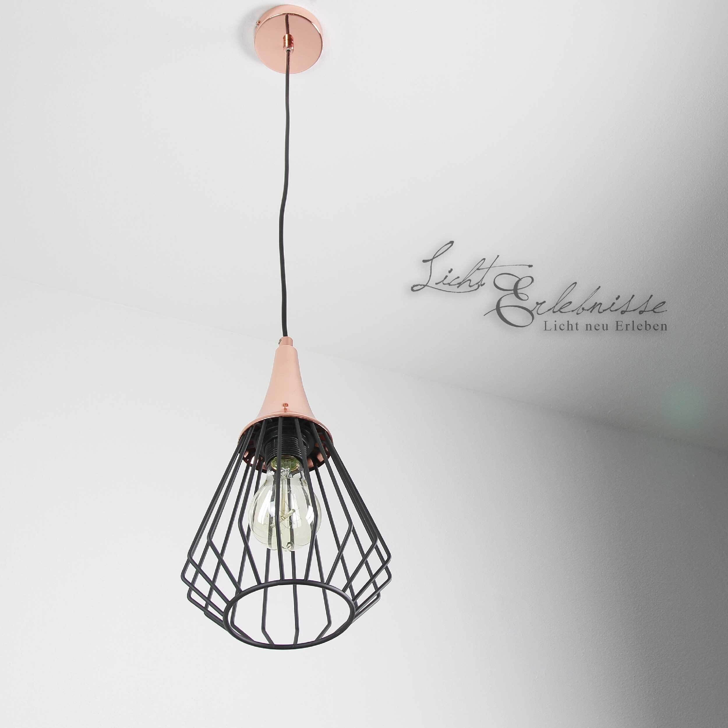 Hängeleuchte in Kupfer Leuchter, Lampe