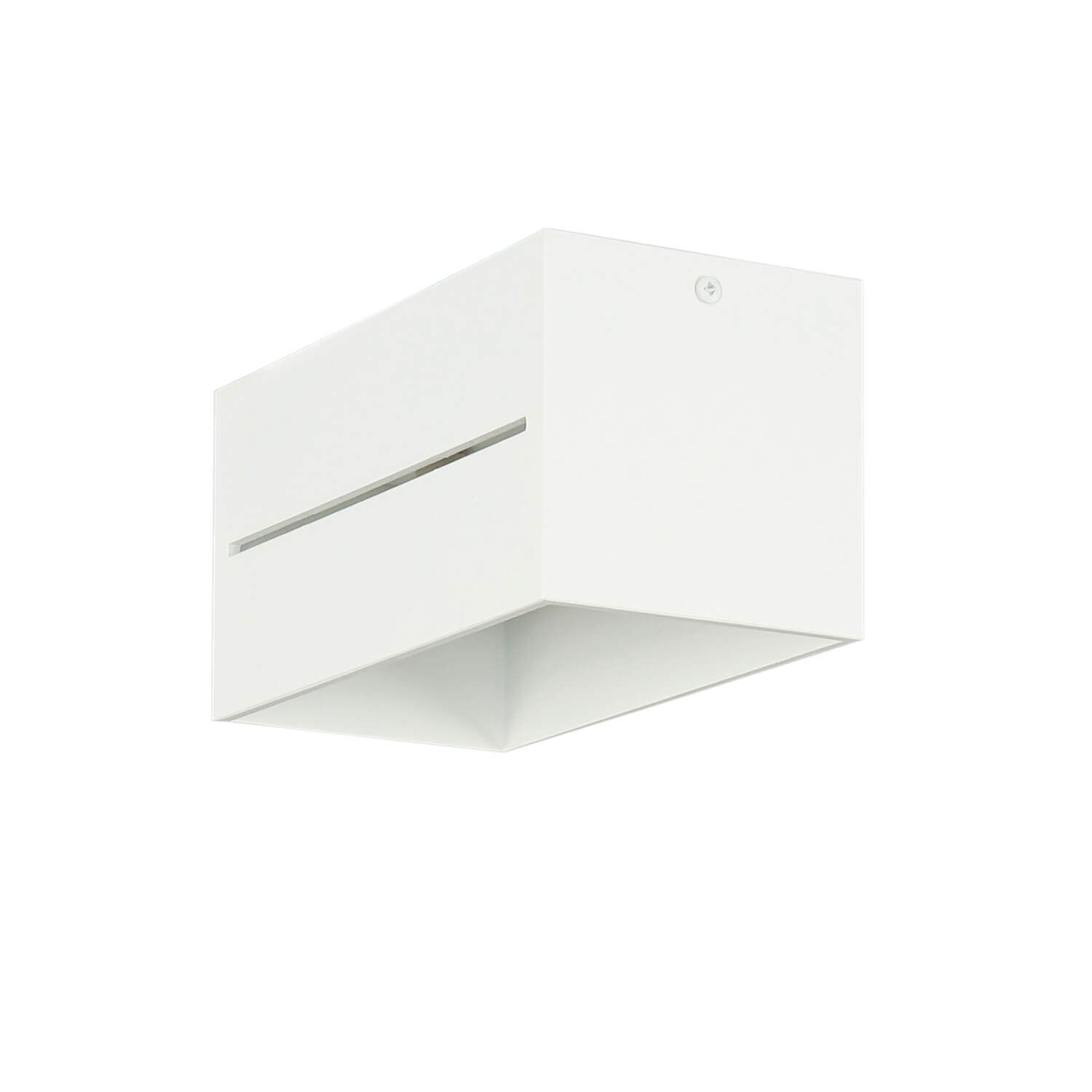 Deckenleuchte Weiß Aluminium L:20cm eckig Modern 2x G9
