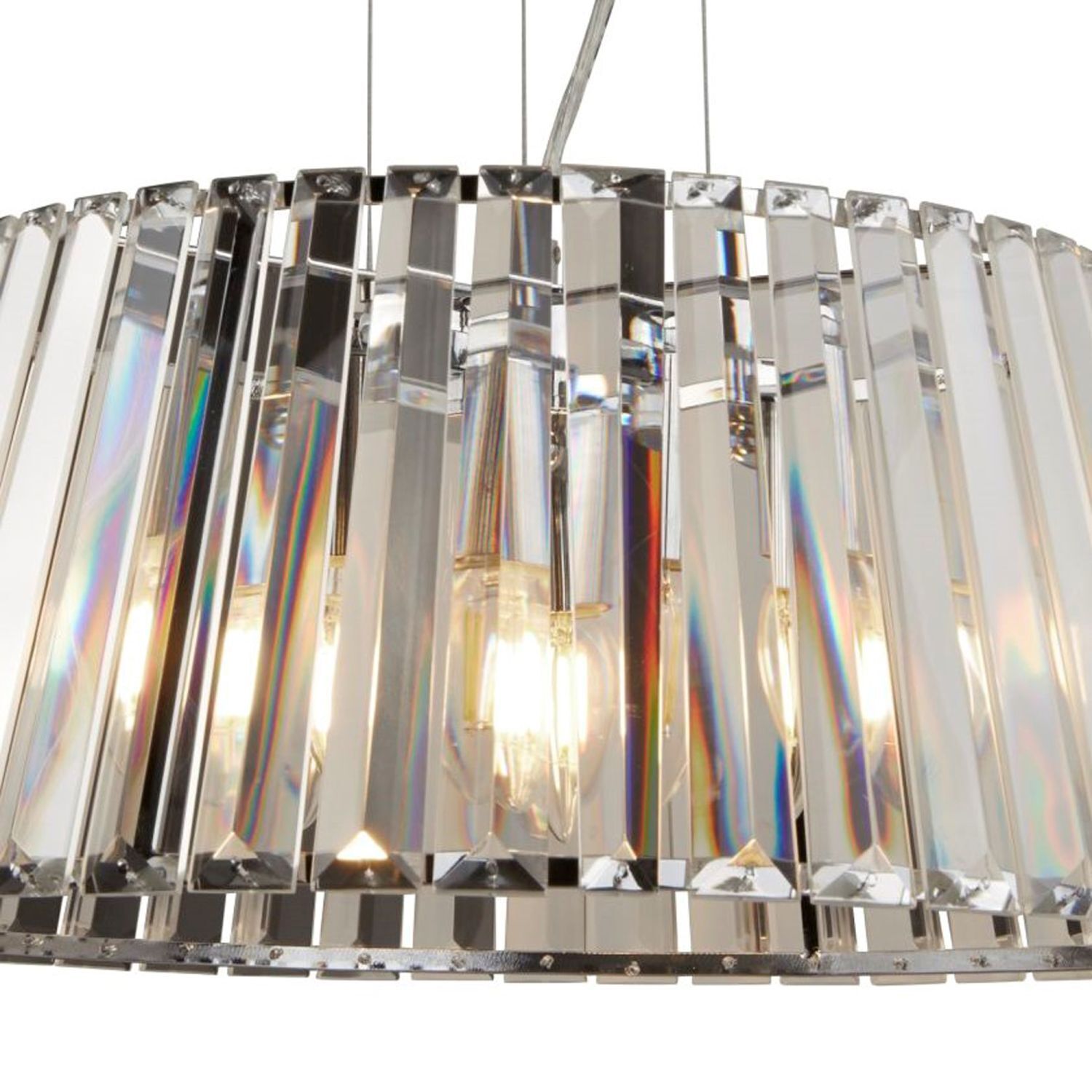 Hängeleuchte Kristall 5x E14 Ø 47 cm rund Jugendstil