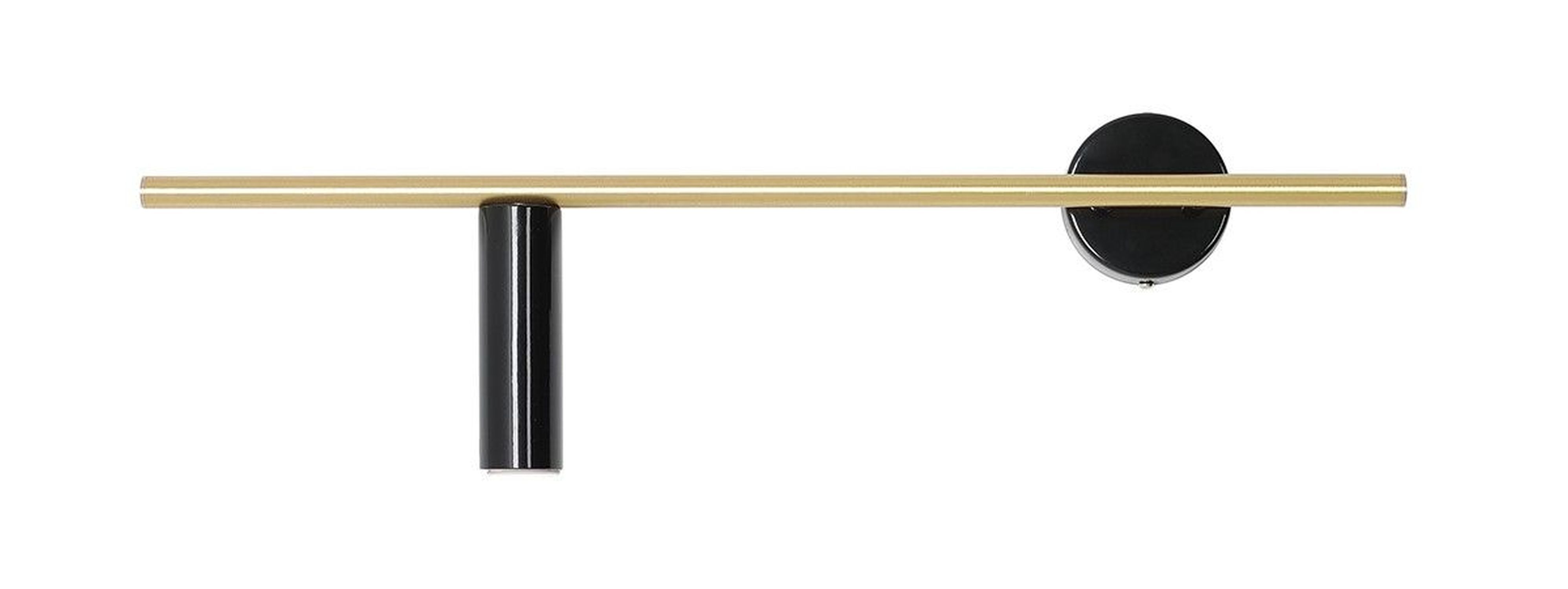 Wandleuchte Metall Retro B:60 cm GU10 in Schwarz Messing