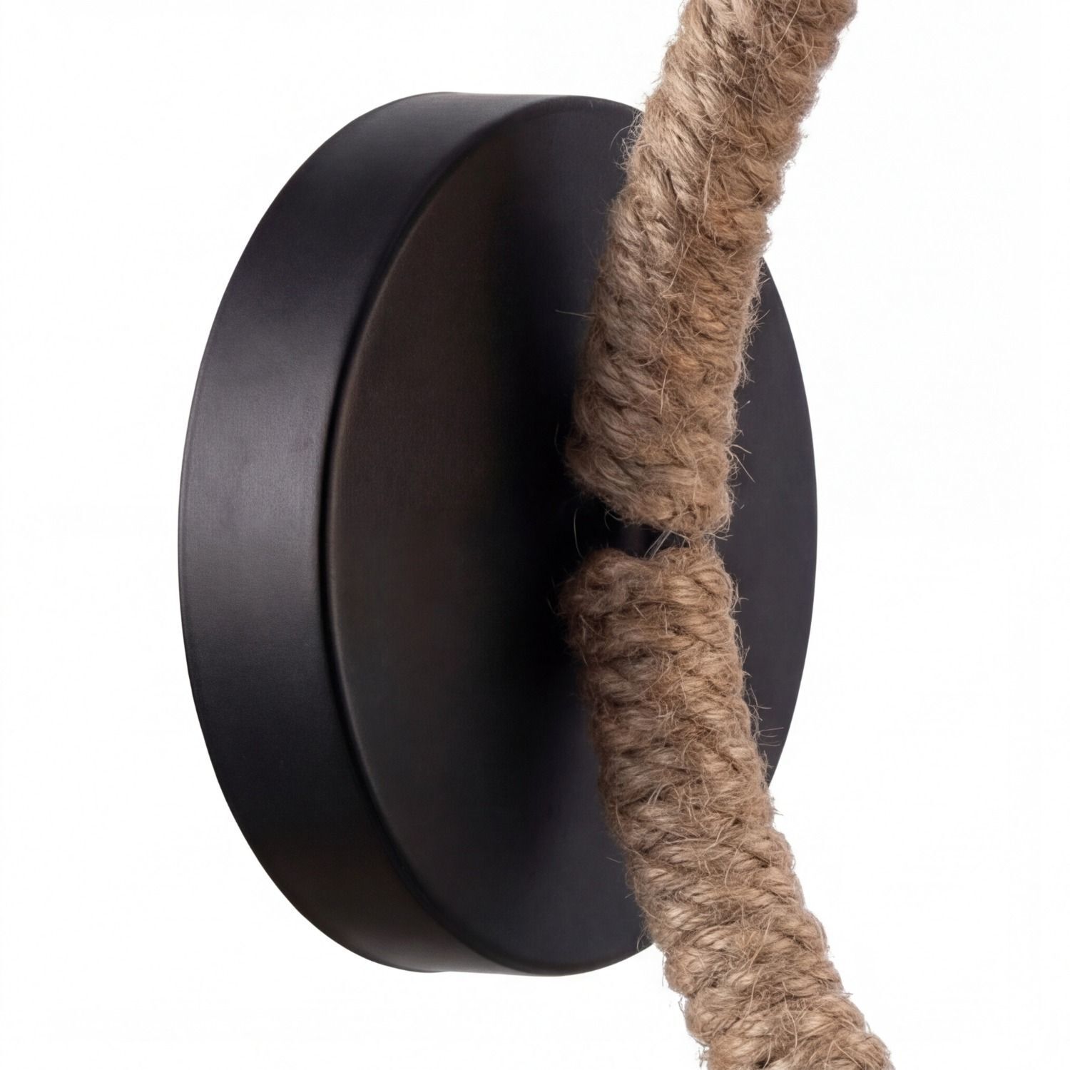 Seilrolle, Drahtseil, Rope pulley, Schwarze Rolle, Juteseil