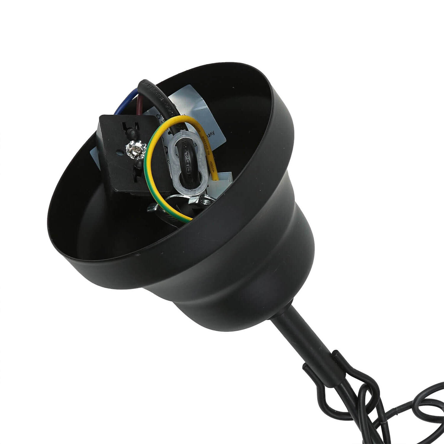 Deckenleuchte, Pendelleuchte, schwarz, Kabel, Sockel